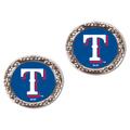 Women's WinCraft Texas Rangers Round Post Earrings