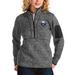 Women's Antigua Charcoal Buffalo Sabres Fortune 1/2-Zip Pullover Sweater