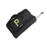 MOJO Pittsburgh Pirates Black 27'' 2-Wheel Drop Bottom Rolling Duffel Bag