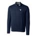 Men's Cutter & Buck Navy West Virginia Mountaineers Big Tall Lakemont Half-Zip Jacket