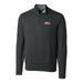 Men's Cutter & Buck Heather Charcoal Ole Miss Rebels Big Tall Lakemont Half-Zip Jacket