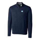 Men's Cutter & Buck Navy North Carolina Tar Heels Big Tall Lakemont Half-Zip Jacket