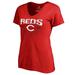 Women's Fanatics Branded Red Cincinnati Reds Live For It T-Shirt