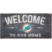 Miami Dolphins 6" x 12" Welcome To Our Home Sign