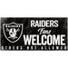 Las Vegas Raiders 6" x 12" Fans Welcome Sign