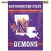 WinCraft Northwestern State Demons 28" x 40" Full Name Single-Sided Vertical Banner
