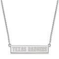 Women's Texas Rangers Sterling Silver Small Bar Necklace