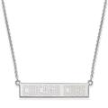 Women's Chicago Cubs Sterling Silver Small Bar Necklace