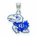 Women's Kansas Jayhawks Sterling Silver Small Enamel Pendant