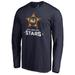 Men's Fanatics Branded Salt Lake City Stars Navy Primary Logo Long Sleeve T-Shirt