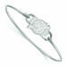 Women's New Jersey Devils Sterling Silver Small Wire Bangle Bracelet