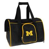 Black Michigan Wolverines Small 16" Pet Carrier