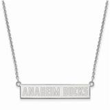 Women's Anaheim Ducks Sterling Silver Small Bar Necklace