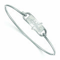 Women's Washington Capitals Sterling Silver Small Wire Bangle Bracelet