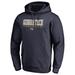 Men's Fanatics Branded Navy Georgia Tech Yellow Jackets True Sport Football Pullover Hoodie