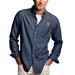 Men's Blue Bowling Green St. Falcons Hudson Denim Long Sleeve Button-Down Shirt