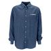 Men's Blue UC Davis Aggies Hudson Denim Long Sleeve Button-Down Shirt