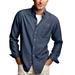 Men's Blue MIT Engineers Hudson Denim Long Sleeve Button-Down Shirt