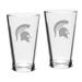 Michigan State Spartans Set of 2 Pub Mixing Glasses