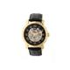 Reign Kahn Automatic Skeleton Dial Leather-Band Watch Black REIRN4305