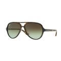 Ray-Ban Cats 5000 Sunglasses RB4125 710/A6-59 - Havana Frame Green Gradient Brown Lenses