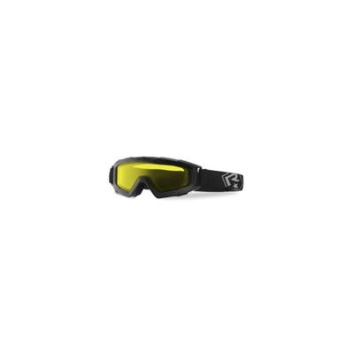 "Revision Goggles Snowhawk Basic Goggle System w/ Yellow High-Contrast Lens Black Frame"