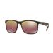 Ray-Ban RB4264 Sunglasses - Men's Matte Havana Frame Brown Polar Mirror Gold Lenses 894/6B-58