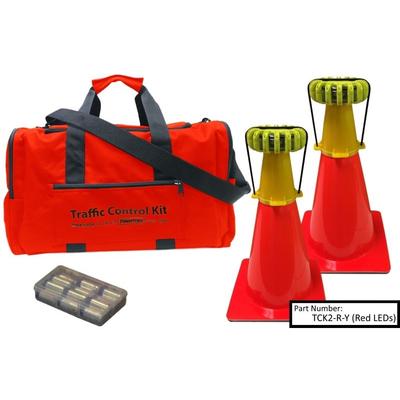 Powerflare 2-Position PowerFlare Traffic Control Kit Infrared Yellow Shell TCK2-I-Y