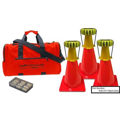 Powerflare 3-Position PowerFlare Traffic Control Kit Infrared Orange Shell TCK3-I-O