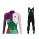 UGLY FROG Autumn&Winter Comfortable Womens Cycling Tops Set Sportswear Suit 0utdoor Sports Bicycle Bike Thermal Soft Fleece Long-sleeved Cycling Jerseys and Pants Green S WZ01