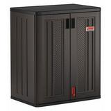 Suncast 36 in Storage Cabinet Locker for Garage and Shed Black BMCCPD3600