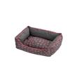 D&D 671-437834 Tierbett Lovely-Domino, 70 x 60 x 25 cm, grau-pink