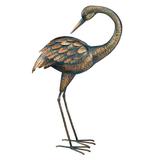 Regal Art & Gift 11293 - Patina Crane 21.5" - Preening 11293 Home Decor Animal Figurines