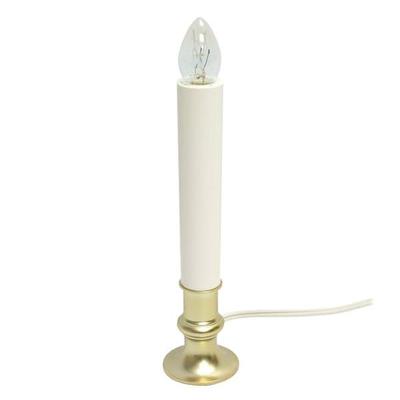 Brite Star 45109 - Electric White Taper Candle Lamp with Timer