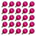 Vickerman 348262 - .9 watt G50 Transparent Pink LED Intermediate Screw Base (25 pack) Christmas Light Bulbs (XG50T19)