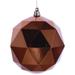 Vickerman 470169 - 8" Copper Shiny Geometric Ball Christmas Tree Ornament (M177588DS)