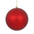 Vickerman 478783 - 4" Red Matte Mercury Ball Christmas Tree Ornament (6 pack) (N176103)