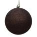 Vickerman 482544 - 3" Chocolate Glitter Ball Christmas Tree Ornament (12 pack) (N590875DG)