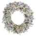 Vickerman 498637 - 24" Flocked Kiana Wreath 3mm 150WW (K173625LED) Flocked Christmas Wreath