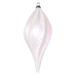 Vickerman 512562 - 8'' White Candy Glitter Swirl Drop Christmas Tree Ornament (M132511)