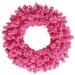 Vickerman 439579 - 24" Flocked Pink Fir Wreath 150T (K168824) Pink Colored Christmas Wreath