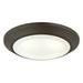 Westinghouse 63232 - 15W 7.38" LED Flush ORB Wet Loc 40K Indoor Surface Flush Mount Downlight LED Fixture