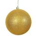 Vickerman 447659 - 15.75" Gold Glitter Ball Christmas Tree Ornament (N594008DG)