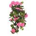 Vickerman 461525 - 29"Pink Geranium Hanging Bush (FL170803) Home Office Flower Bushes