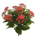 Vickerman 461334 - 15.5" Red Kalanchoe Bush x 7 (FL170201) Home Office Flower Bushes