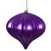 Vickerman 470886 - 5.7'' Purple Matte Onion Christmas Tree Ornament (3 pack) (N151266DMV)