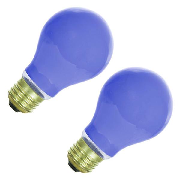 Sunlite 01145 - 60A/B/2PK 01145-SU Standard Solid Ceramic Colored Light Bulb