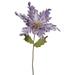 Vickerman 403341 - 15" Artificial Violet Velvet Poinsettia Flower Pick (3 pack) (OF160126)