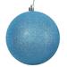 Vickerman 444726 - 4.75" Turquoise Glitter Ball Christmas Tree Ornament (4 pack) (N591212DG)