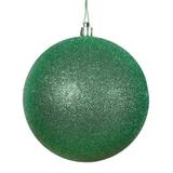 Vickerman 457412 - 2.75" Green Plastic Glitter Ball Christmas Tree Ornament (12 pack) (N590704DG)